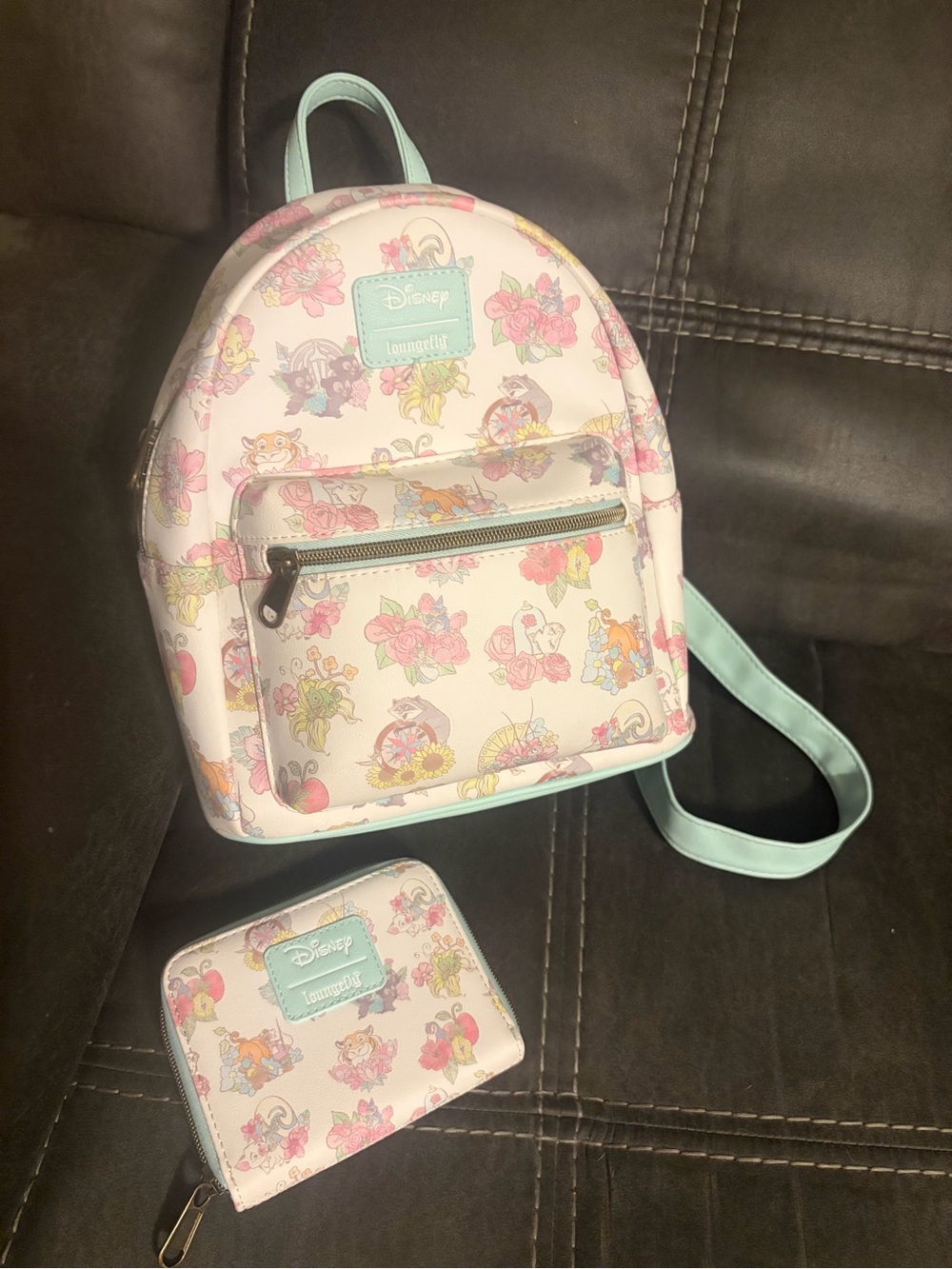 Disney Floral Character Mini Backpack and matching Wallet